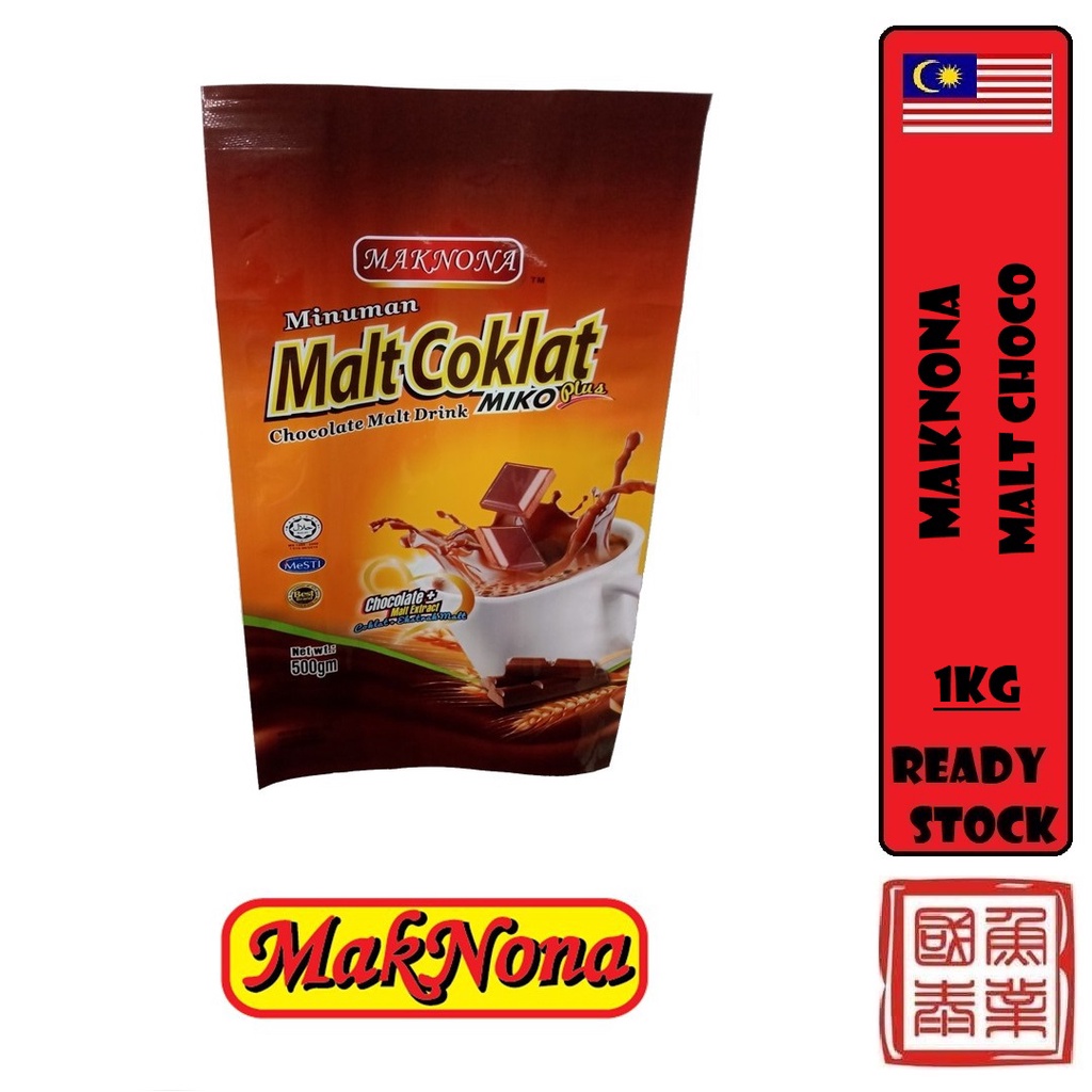 Maknona Minuman Malt coklat Miko Plus Choco Malt Drink 1kg Shopee