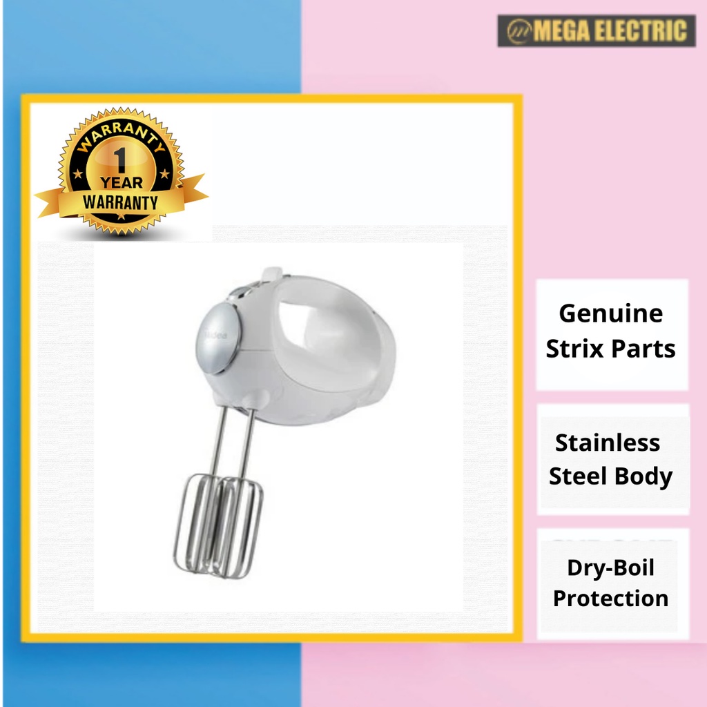 Midea HM0273 6 Speed Hand Mixer Shopee Malaysia