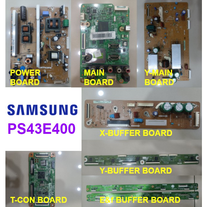 SAMSUNG Plasma TV PS43E400 43E400 Power Board BN4400531A / Main Board