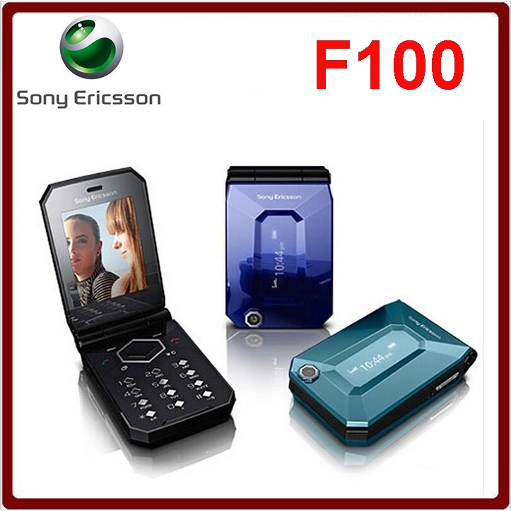 Sony Ericsson F100 Refurbished 3G Flip Mobile Phone Dual