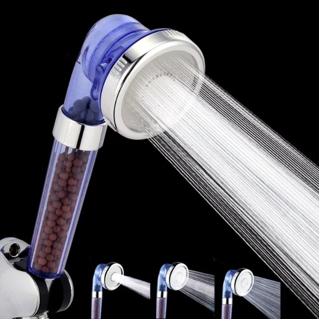 Healthy Negative Ion SPA Filtered Adjustable Shower Head with Shower