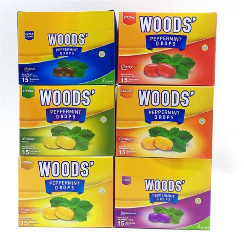 WOODS PEPPERMINT DROPS 15 sachets Shopee Malaysia