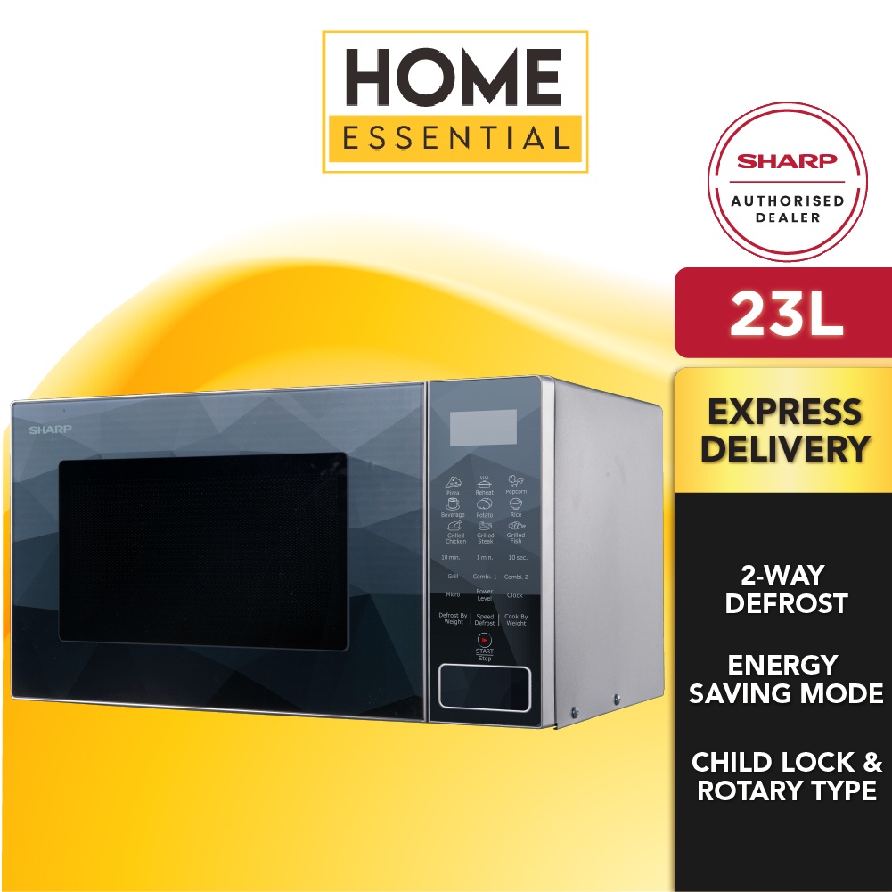 Sharp 23L Microwave Oven with Grill R709EK Energy Saving Steam