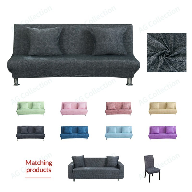 Solid Sofa Bed Cover Stretch sarung sofa bed Elastic Sarung SofaBed