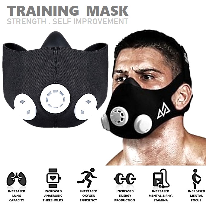 High Altitude Elevation Workout Mask Cardio Training Breathing Running