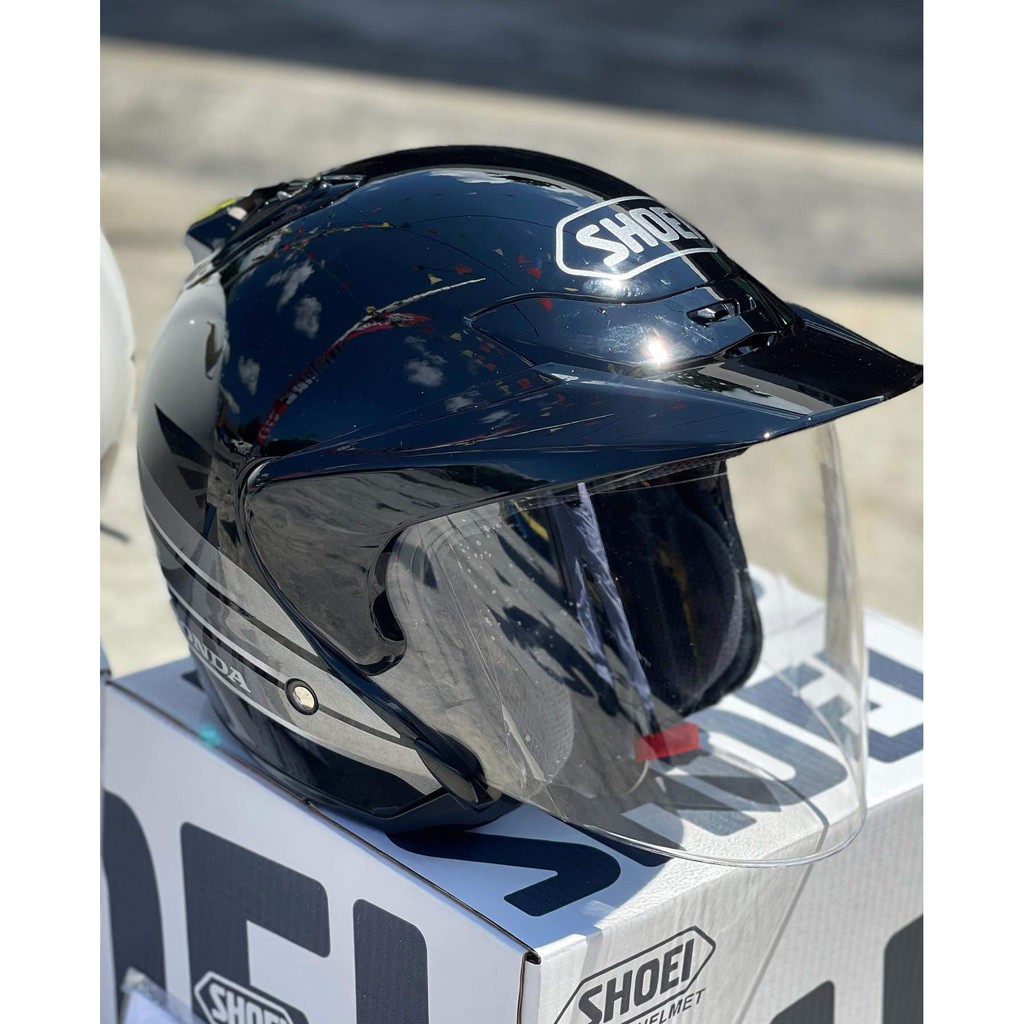 SHOEI HONDA/GOLDWING HELMET FULL COPY 1 TO 1 BLACK / WHITE NEW VERSION