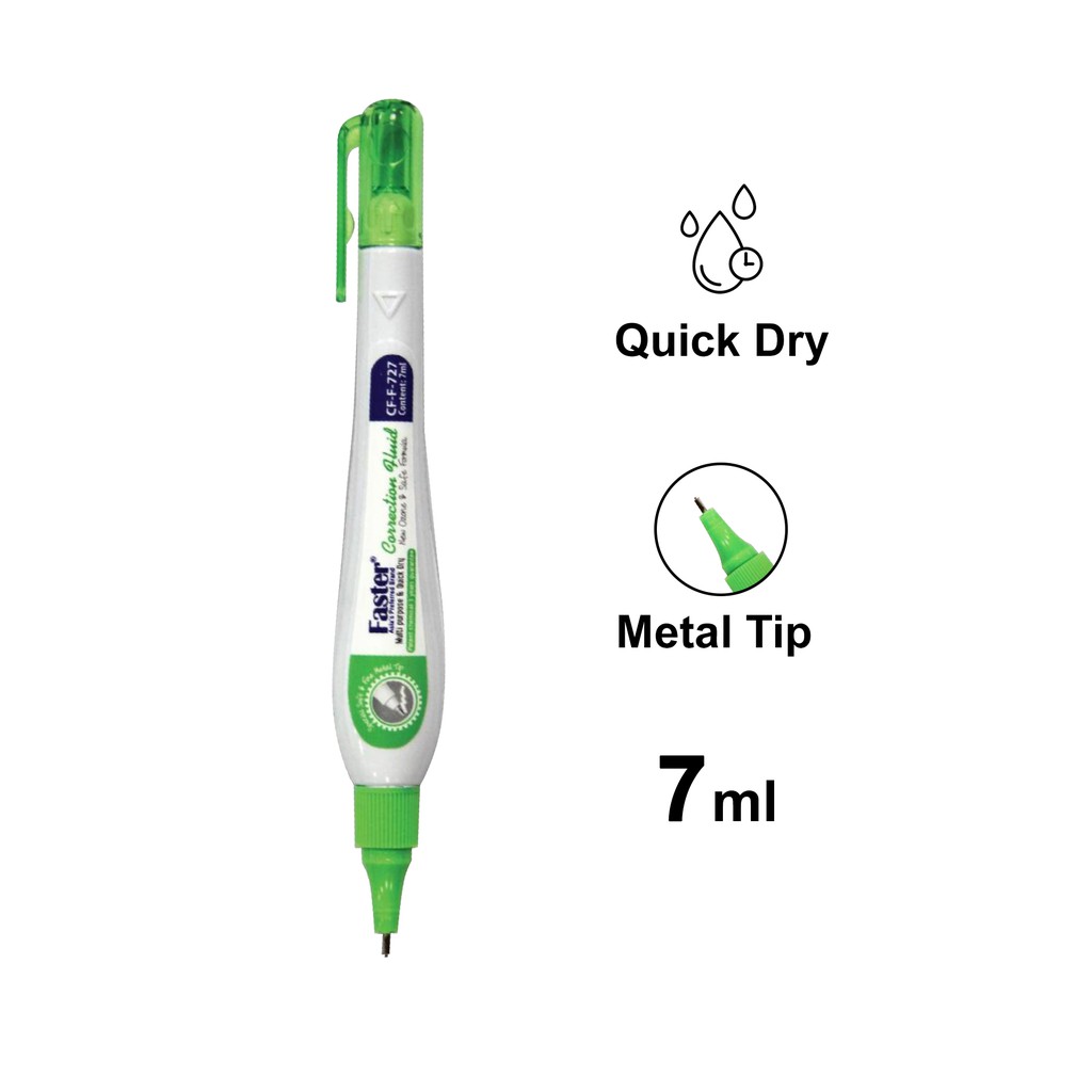 Faster Correction Fluid 7ml (CFF727) Liquid Paper Pemadam Pen