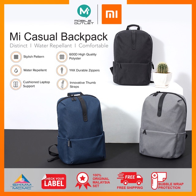 Xiaomi Casual Backpack (Original Xiaomi Msia) Shopee Malaysia