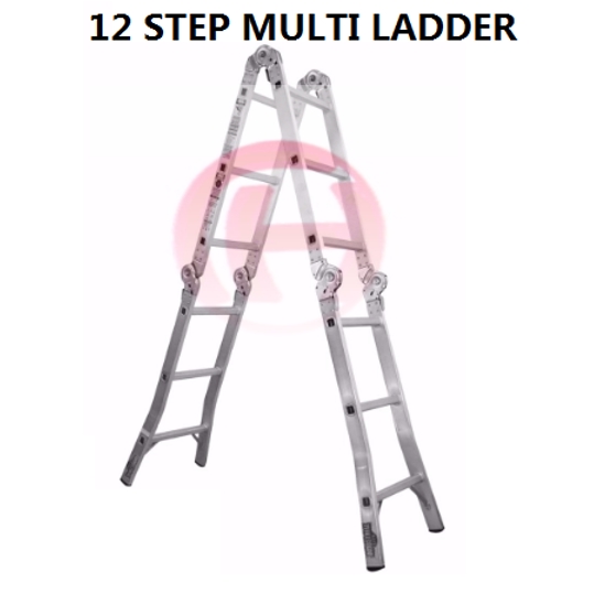 12 Step Heavy Duty Multi Purpose Ladder Tangga Lipat Shopee Malaysia