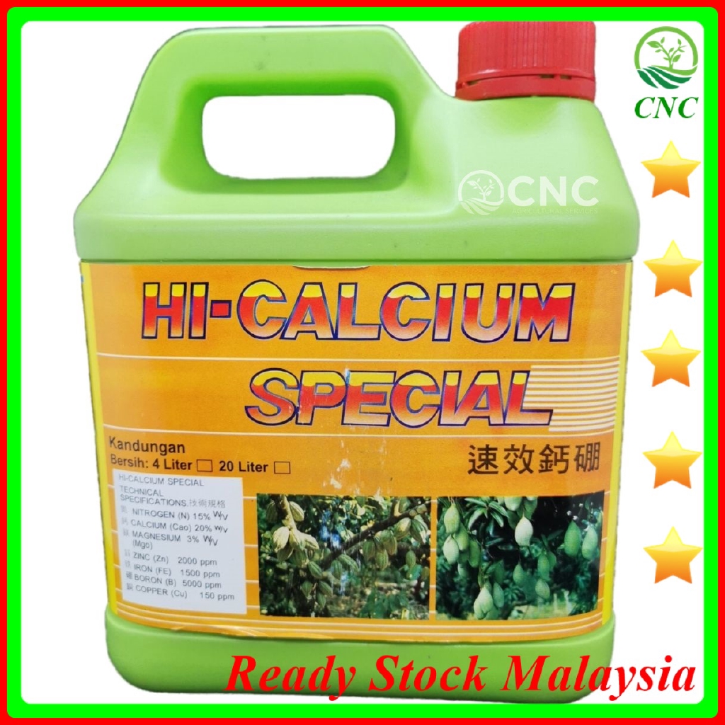 4L HiCalcium Special Baja Foliar Kalsium Boron Calcium Boron Liquid