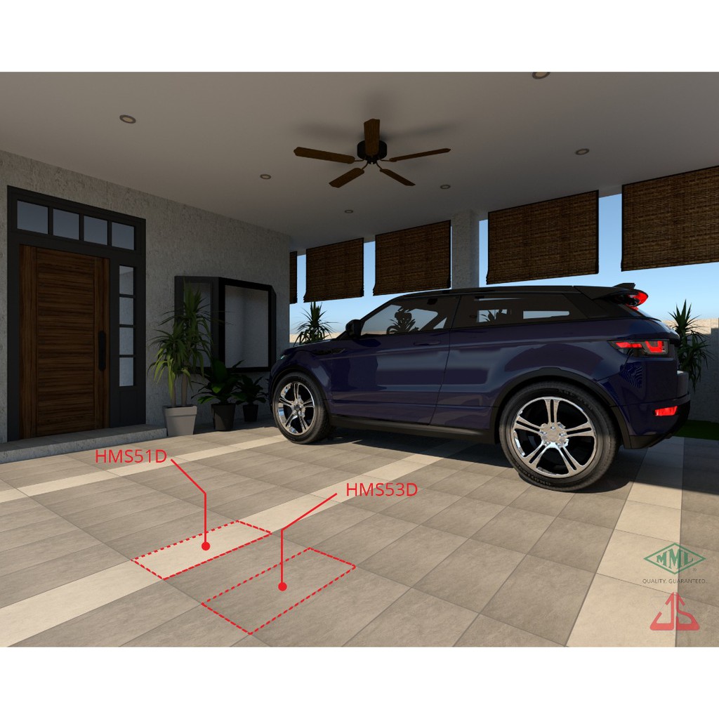 Porcelain tiles for kitchen/bathroom/car porch/outdoor (jubin mozek) Shopee Malaysia