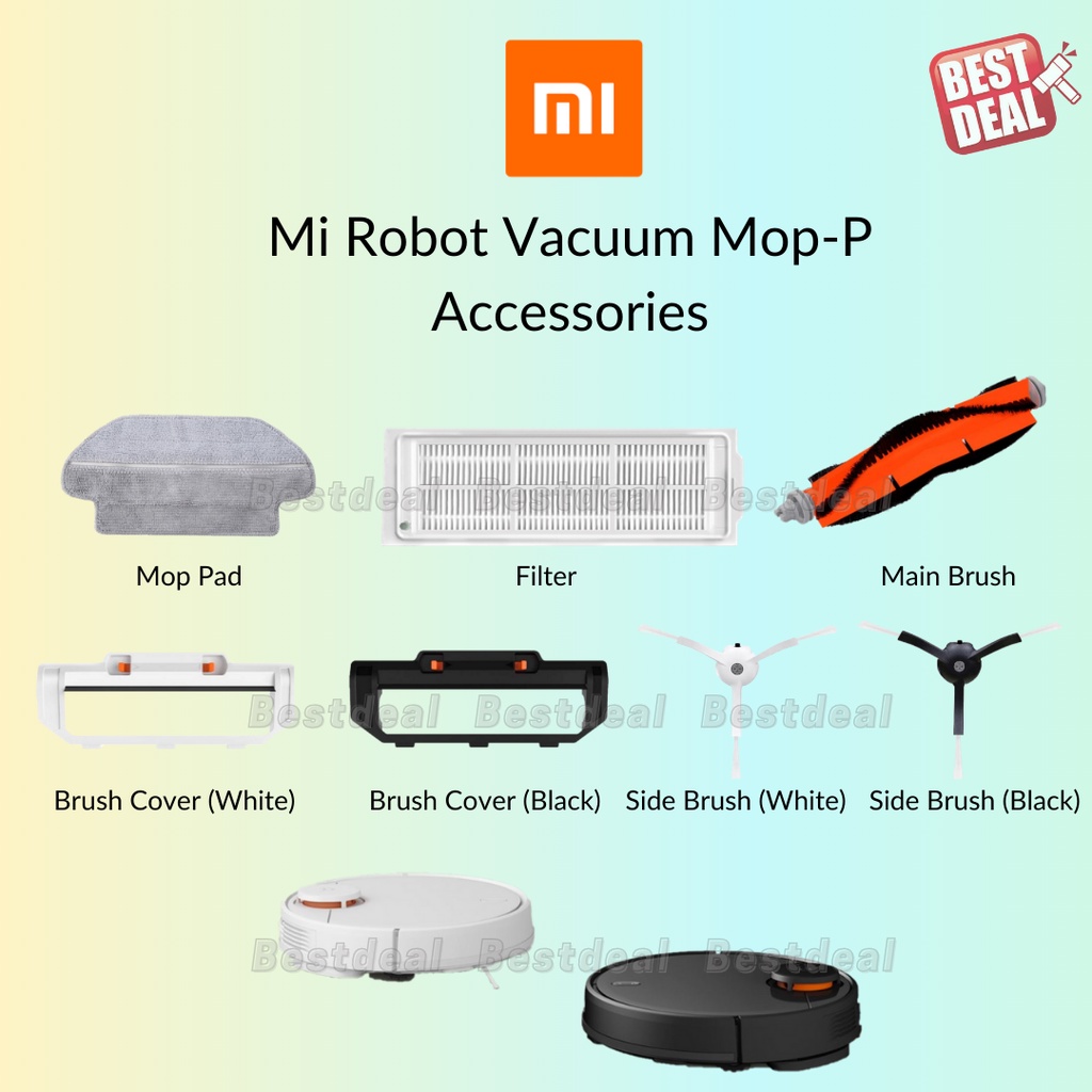 Main Side Brush Cover Hepa Filter Mop Cloth For Xiaomi Mi Robot Vacuum