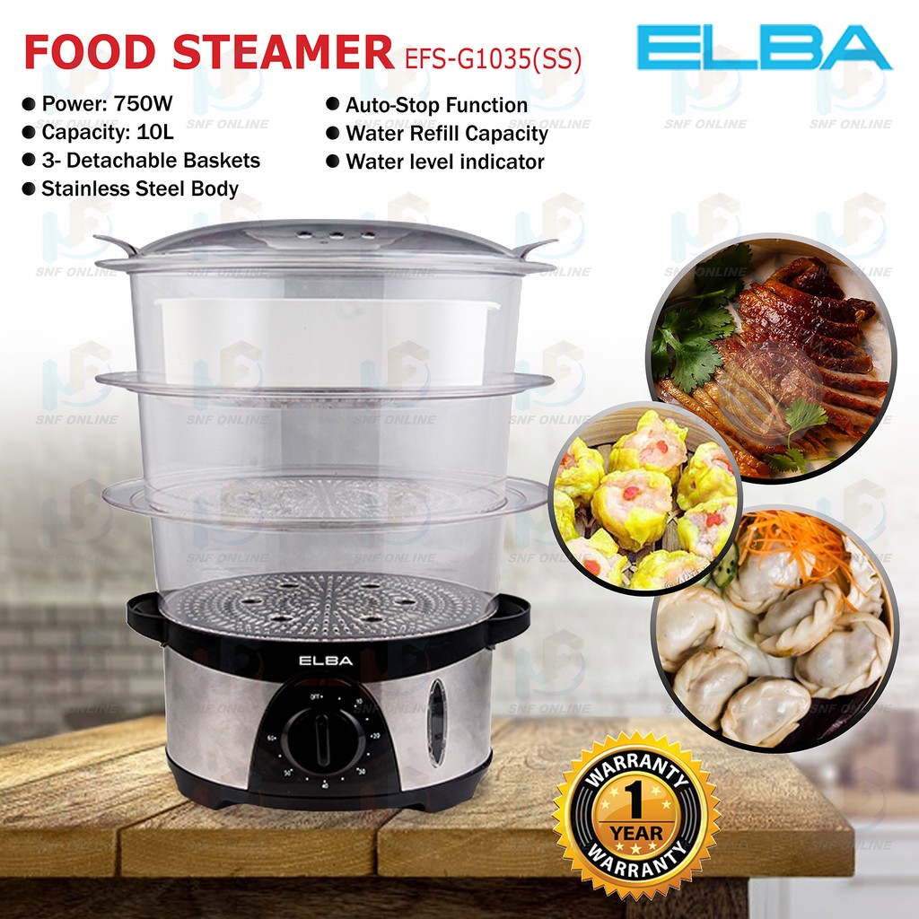 Elba Food Steamer (10 L) TEMPAT PEMANAS MAKANAN PEMANAS MAKANAN