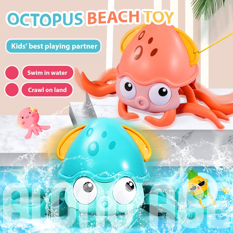 Genuine Baby Bath Toy Octopus Beach Kids Shower Toddler Swimming
