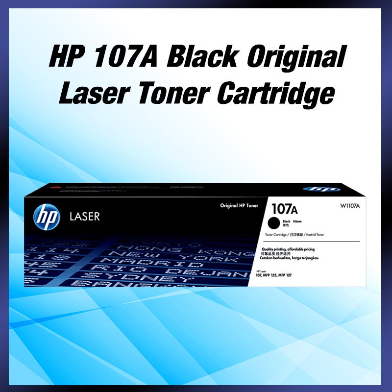 HP 107A Black Original Laser Toner Cartridge (W1107A) Shopee Malaysia