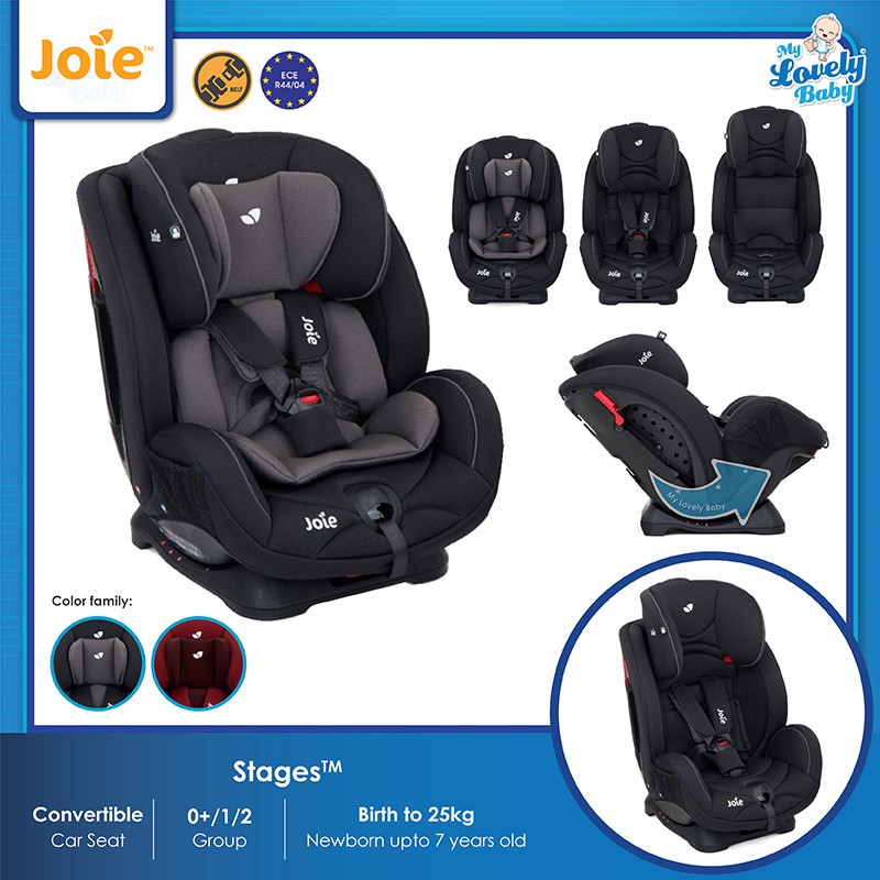 Joie Stages Convertible Car Seat **Lifetime Warranty 1 to 1 Crash Exchange** Shopee Malaysia
