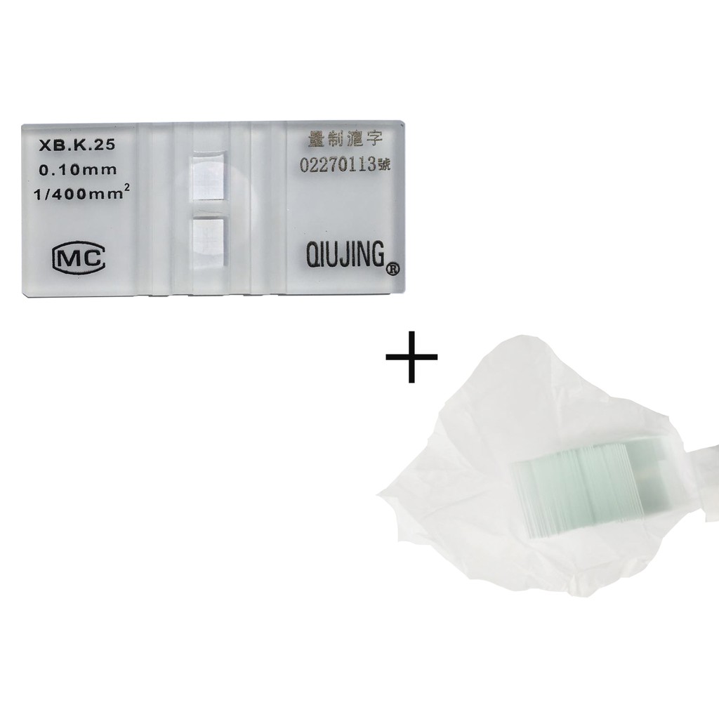 Hemocytometer Blood Counting Chamber with 100 Cover Slips Hemacytometer Blood Cell Counting