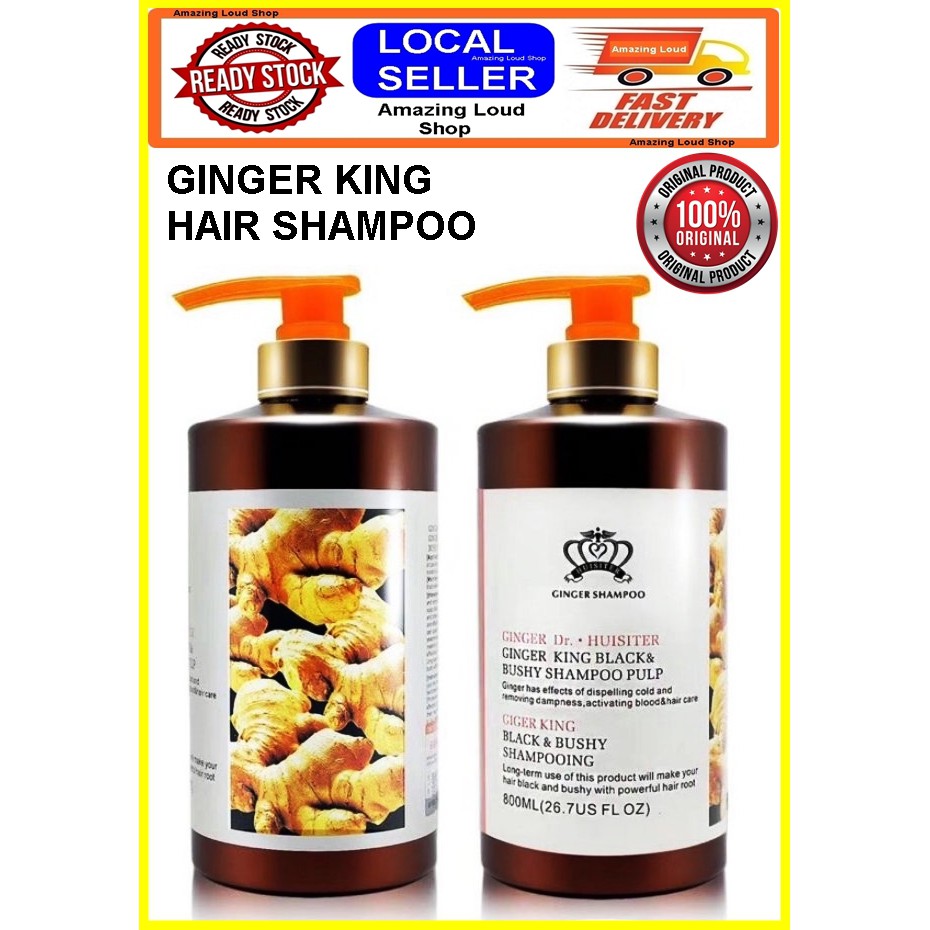 Hair Shampoo Ginger King DR. HUISITER Black & Bushy Shampoo Pulp 800ml