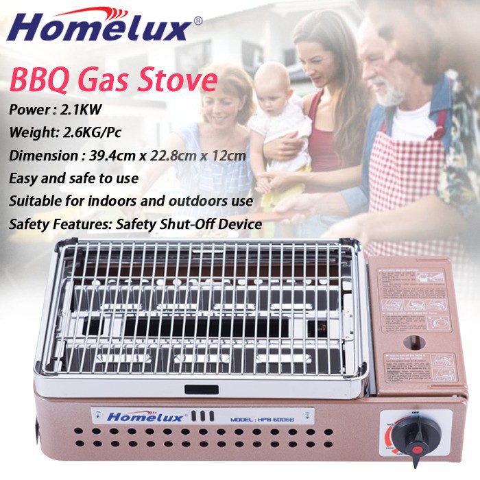 HOMELUX High Quality Portable Gas Stove / Portable BBQ Stove / Portable