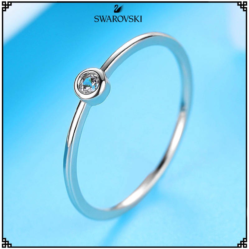 Swarovski 925 sterling silver plated zircon crystal