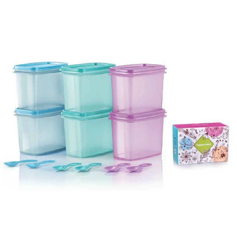 Tupperware Shelf Saver with Spoon 840ml (6pcs) Shopee Malaysia