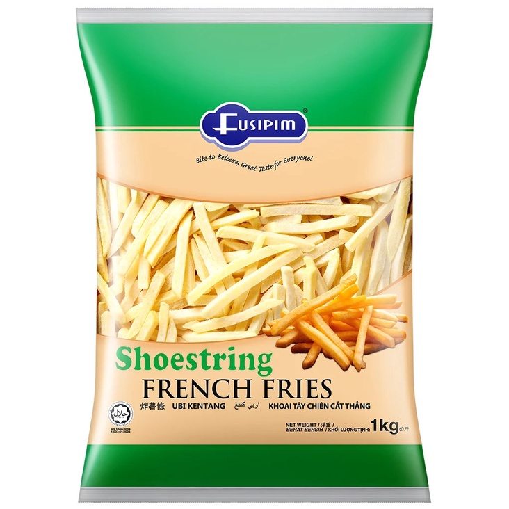 Fusipim French Fries Shoestring 1kg l French Fries Crinkle Cut 1kg