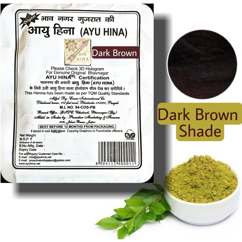 Ayu Hina Dark Brown ( pack Of 10) , Dark Colour Shopee India