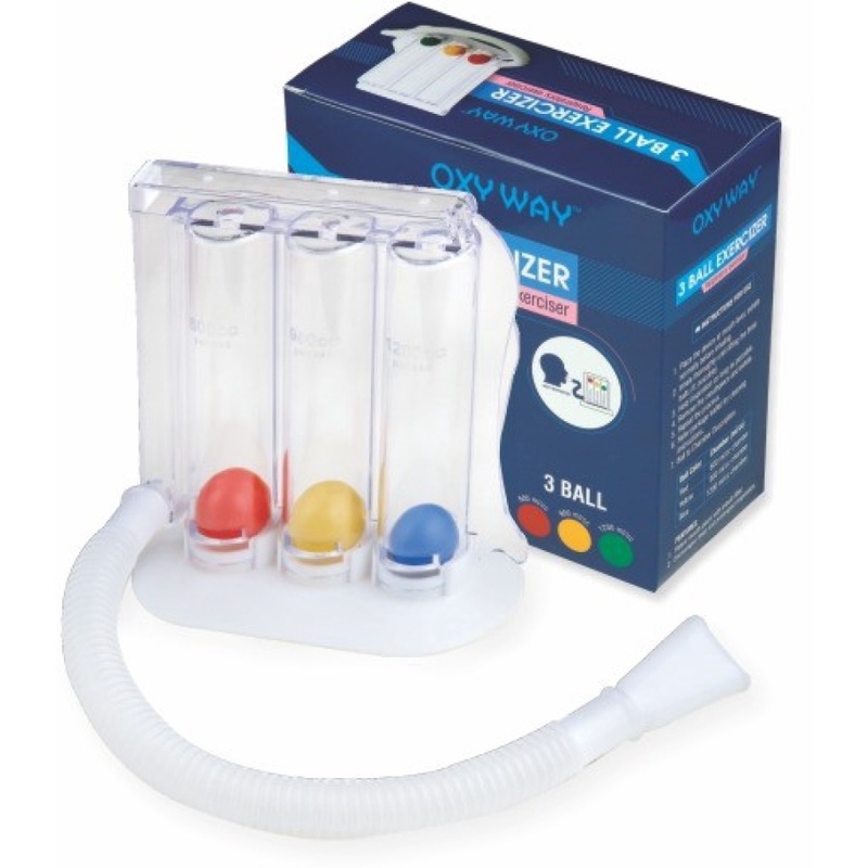OXY WAY Spirometer/ Respirometer/ Breathing/ Lung Exerciser 3Ball