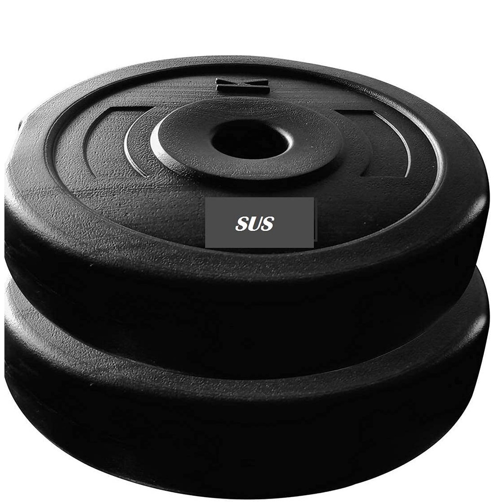 SUS Products PVC 10 Kg Weight Plates Combo ( 5 Kg x 2 ) Dumbbell Plates
