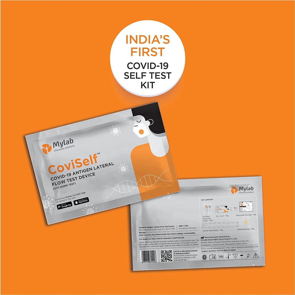Mylab CoviSelf COVID19 Rapid Antigen Self Test Kit Shopee India