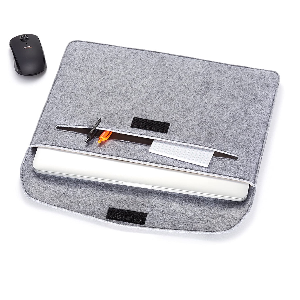 AmazonBasics 15.4inch Felt Laptop Sleeve (Light Grey) Shopee India