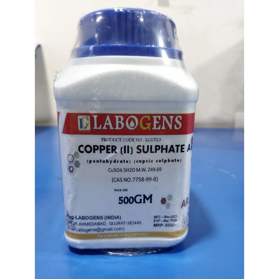 COPPER (II) SULPHATE AR (pentahydrate) Shopee India