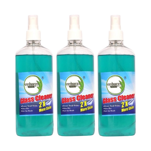 Organic Car Glass Cleaner Liquid 500 ML Pack of 3 Auto Care Glass