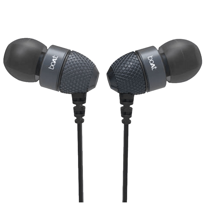 boAt Bassheads 100 Wired Headset (Black, In the Ear) Shopee India