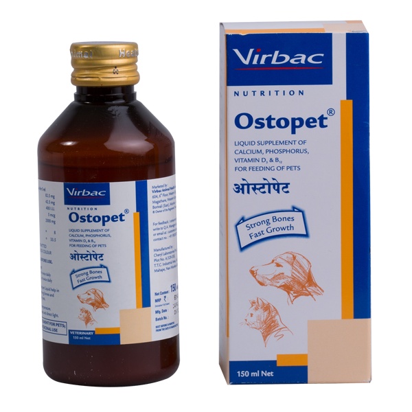 Virbac Ostopet 150ml Dog Health Supplement For Pet Health like Dog and