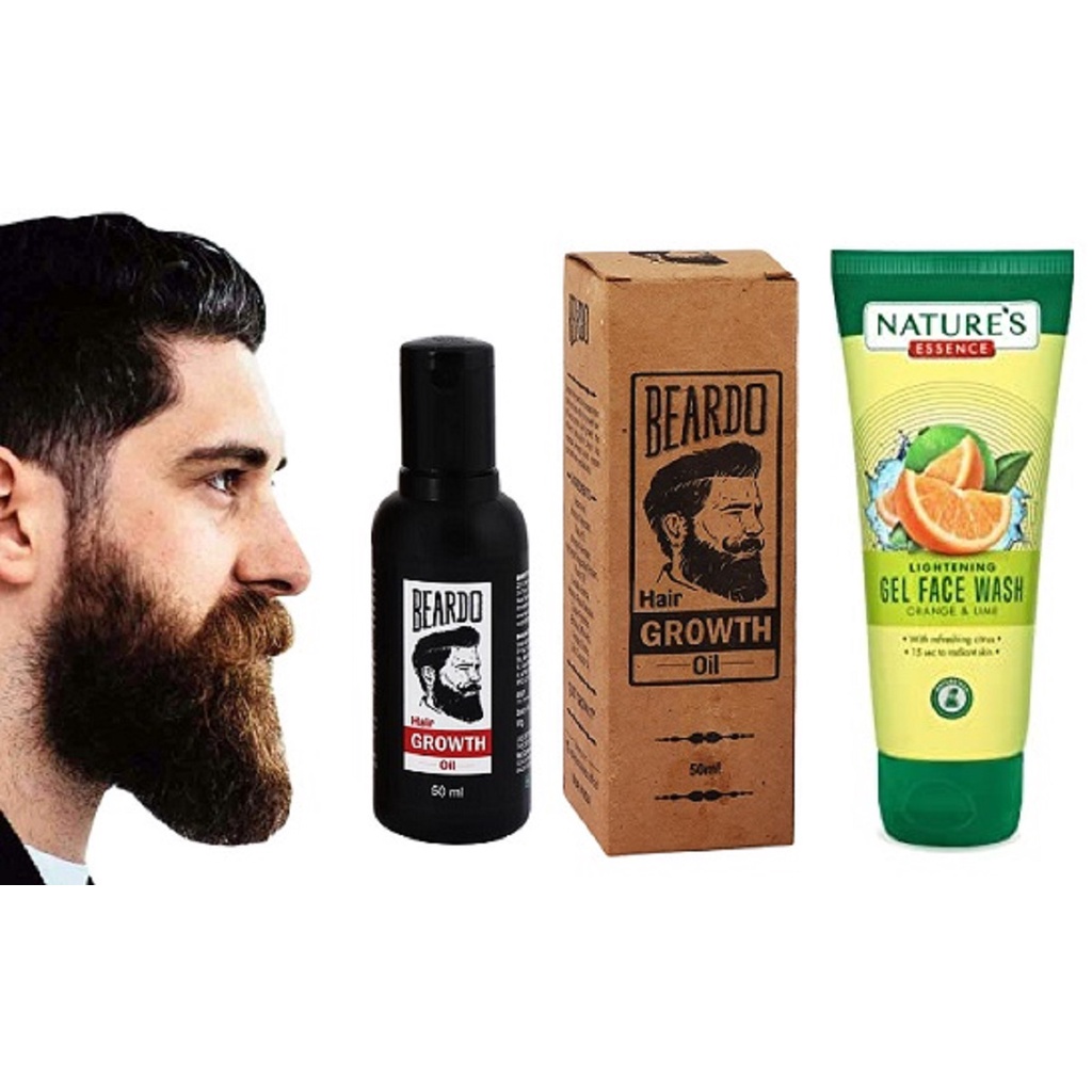 Professional Beardo Hair Growth Oil Pack of 01 With Natures Orange Facewash Shopee India