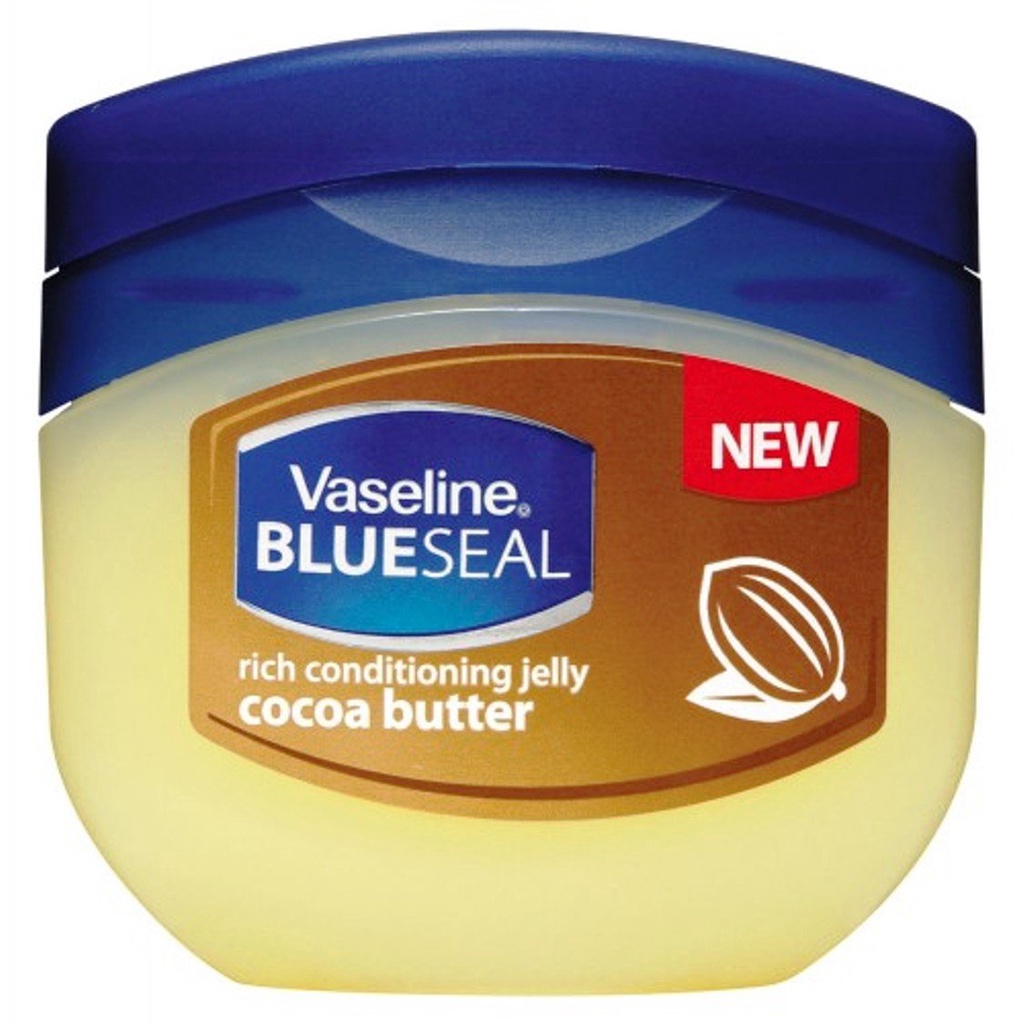 Vaseline BlueSeal Rich Conditioning Pure Petroleum Jelly Cocoa Butter