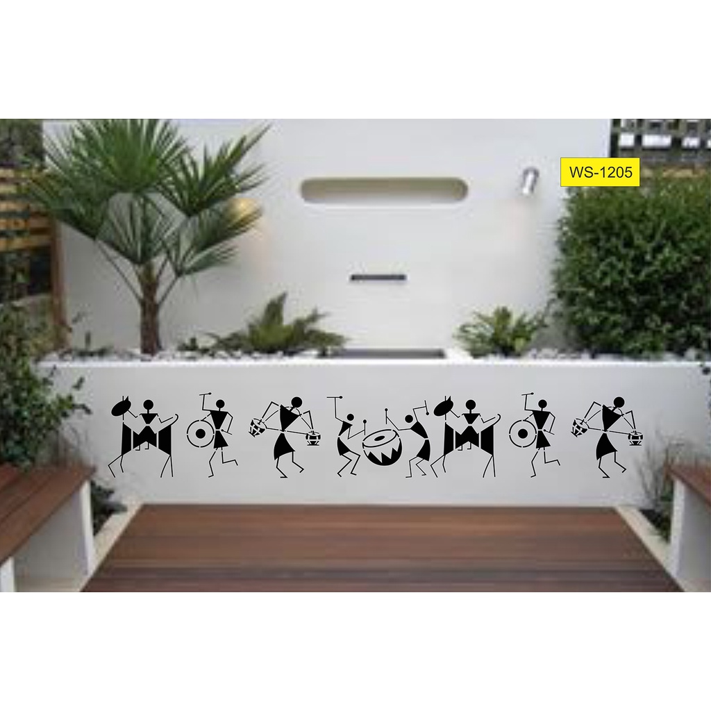 Wall Stencil Reusable DIY Warli Arts Wall Painting for Home, Office (16