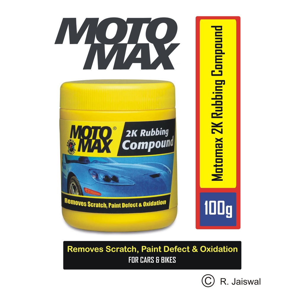 Pidilite MOTOMAX 2K Rubbing Compound 100 GM, Removes Scratch, Paint