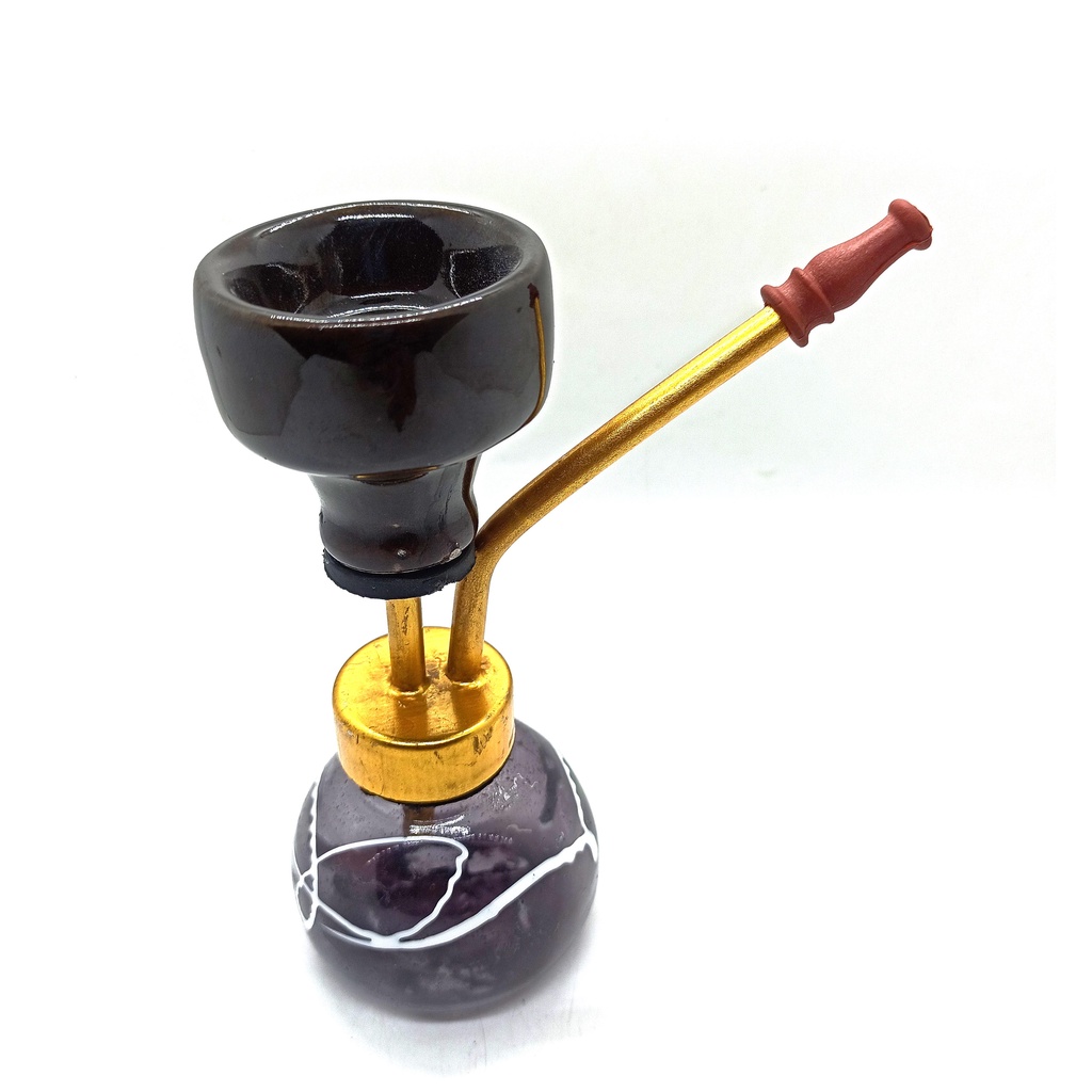 Desi India multicolours Hookah 6 Inches Pocket Size Hookah, Pack of 1