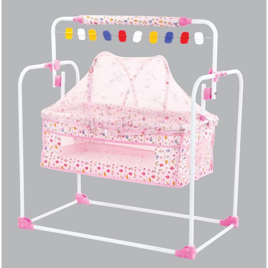 Toby baby cradle /Co co Jhula with mosquito net Shopee India