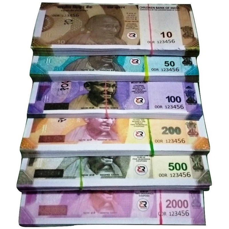 Newvent Combo (20*6=120 Notes) Playing/Fake Indian Currency Notes For Fun Fake Currency/Prank