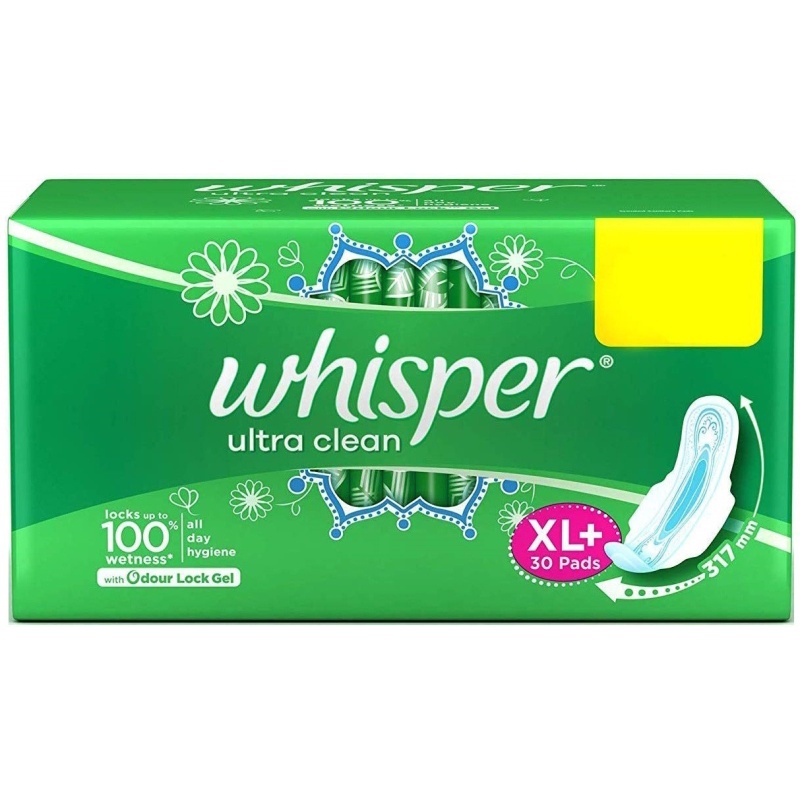 Whisper Ultra Clean XL+30 Sanitary Pad Sanitary Pad Shopee India