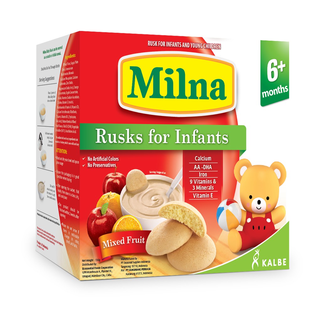 Milna Baby Biscuit Mixed Fruit 130g Shopee Philippines