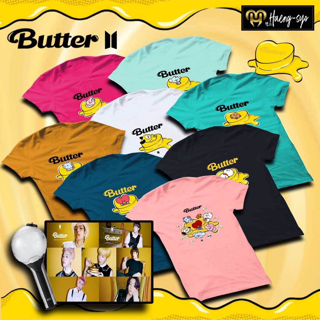 BTS Butter shirt BTS Merch for ARMY High Quality Rubberized Print