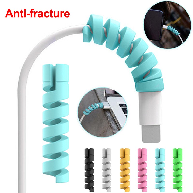 Hot Sale Spiral Cable Protector Soft Silicone Charger Cable Protector