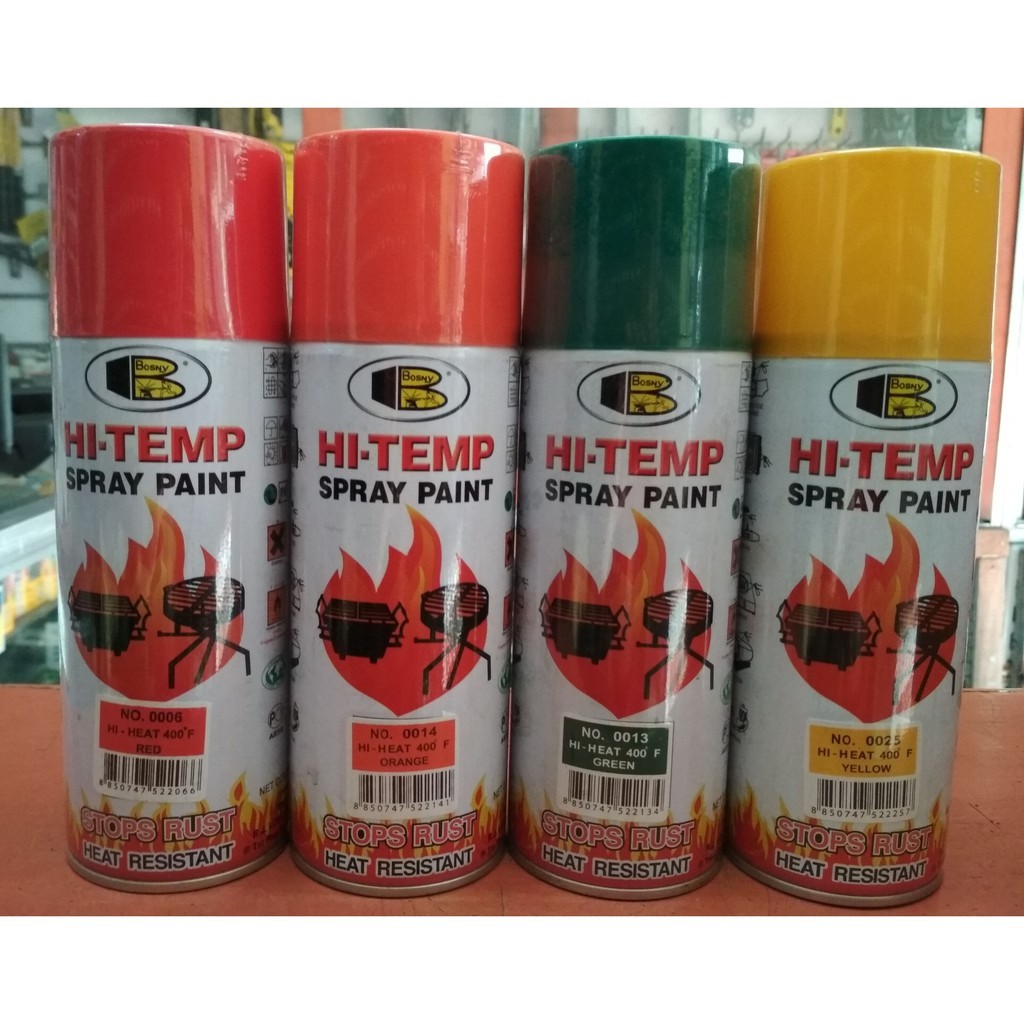 BOSNY HiTemp and HiHeat Spray Paint Shopee Philippines