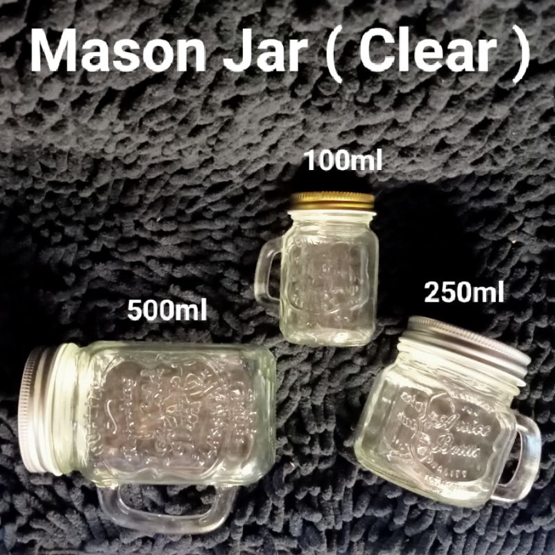 Clear Mason Jar ( 6pcs ) Shopee Philippines