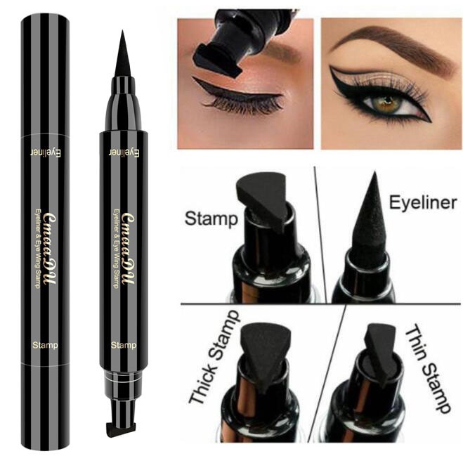 Double Head Waterproof Eyeliner Pen Cat Eye Winged Eyeliner Sexy Eye