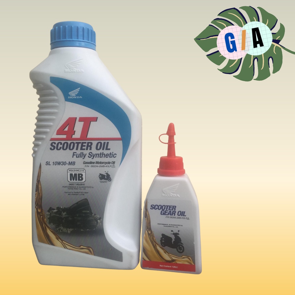 Honda Oil 4T SL 10W30 MB Fully Synthetic Scooter Oil 1LTR, 10W30 MB